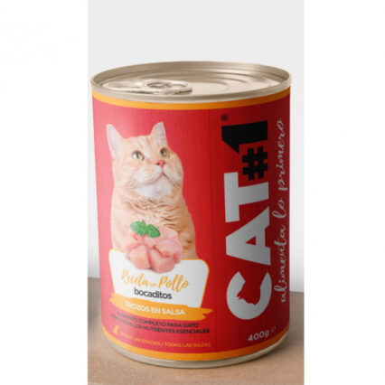 CAT-1 Húmedo Pollo y Cereales 400gr