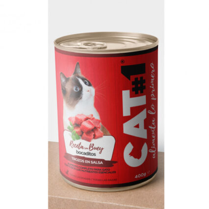 CAT-1 Húmedo ternera y cereales 400gr
