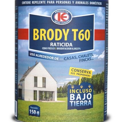 Cebo fresco Brody T60 contra roedores de campo  ratones  y ratas (Brodifacoum)