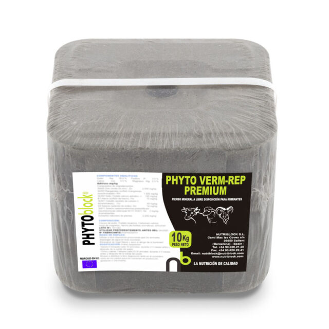 Bloque mineral  Phyto Verm-Rep para caballos