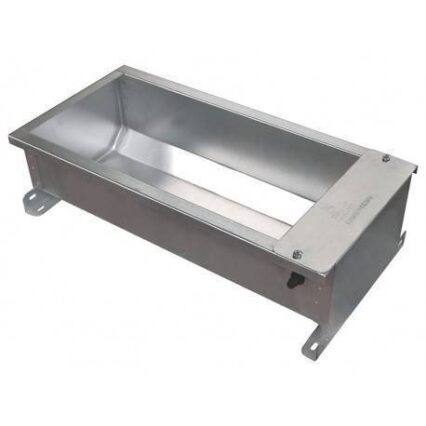 Bebedero de canal para corderos 0.5m galvanizado sin patas