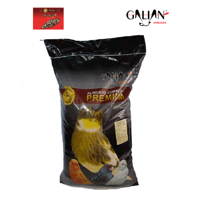 Mixtura Canarios Normal sin avena saco 20kg Galian