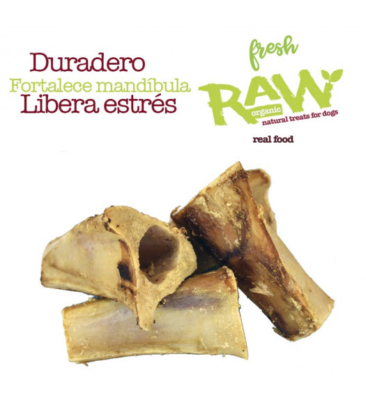 Hueso de tibia de búfalo horneado Natural bolsa 10 piezas